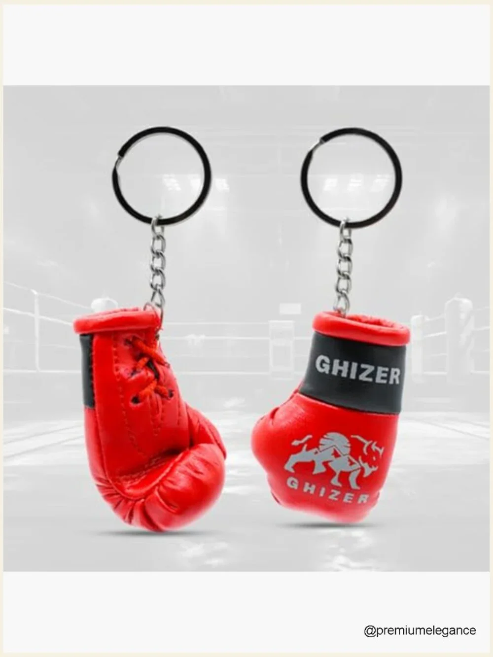 Mini Boxing Gloves Keychain PU Leather Sports Gift